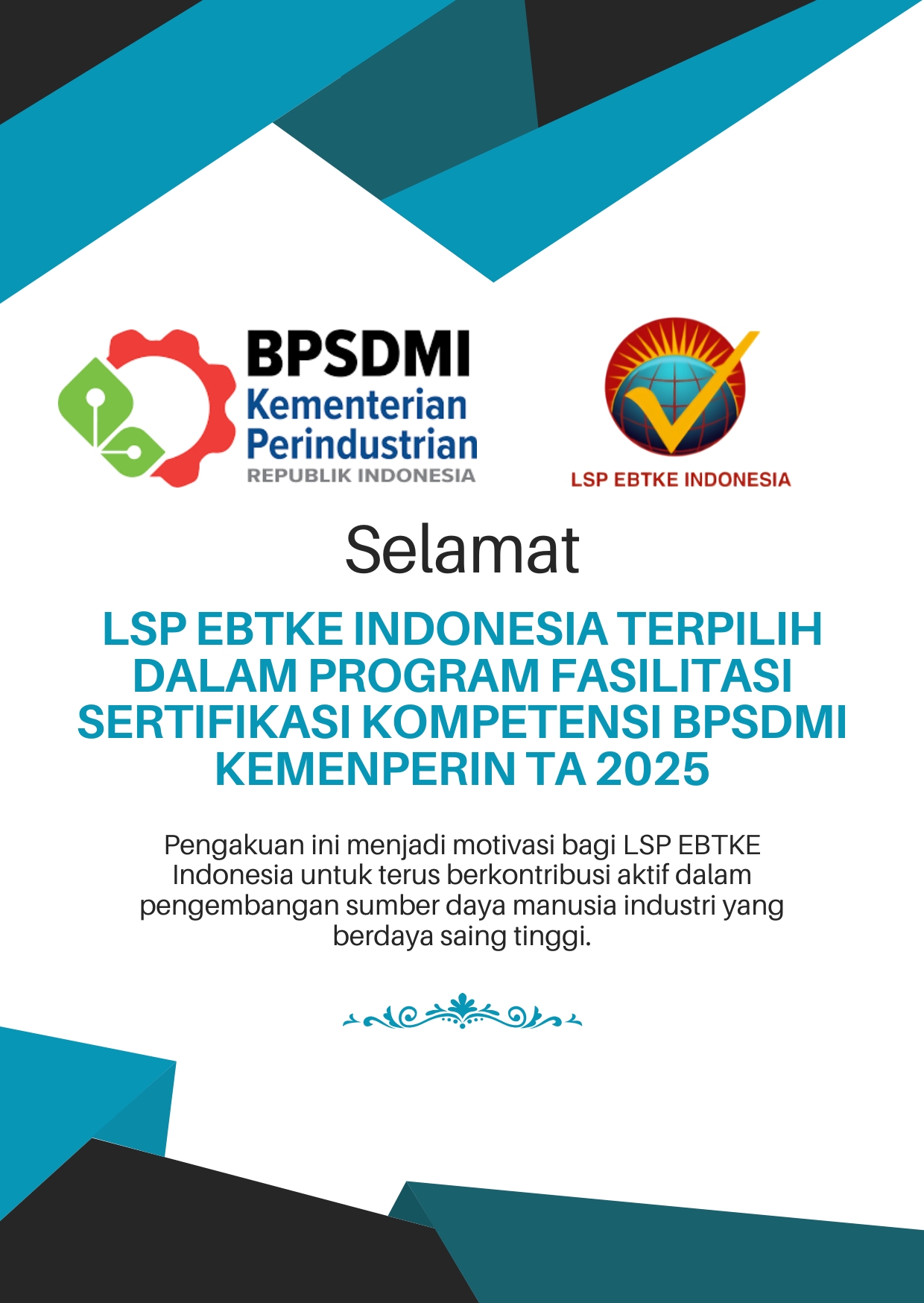 Fasilitasi Sertifikasi Kompetensi BPSDMI