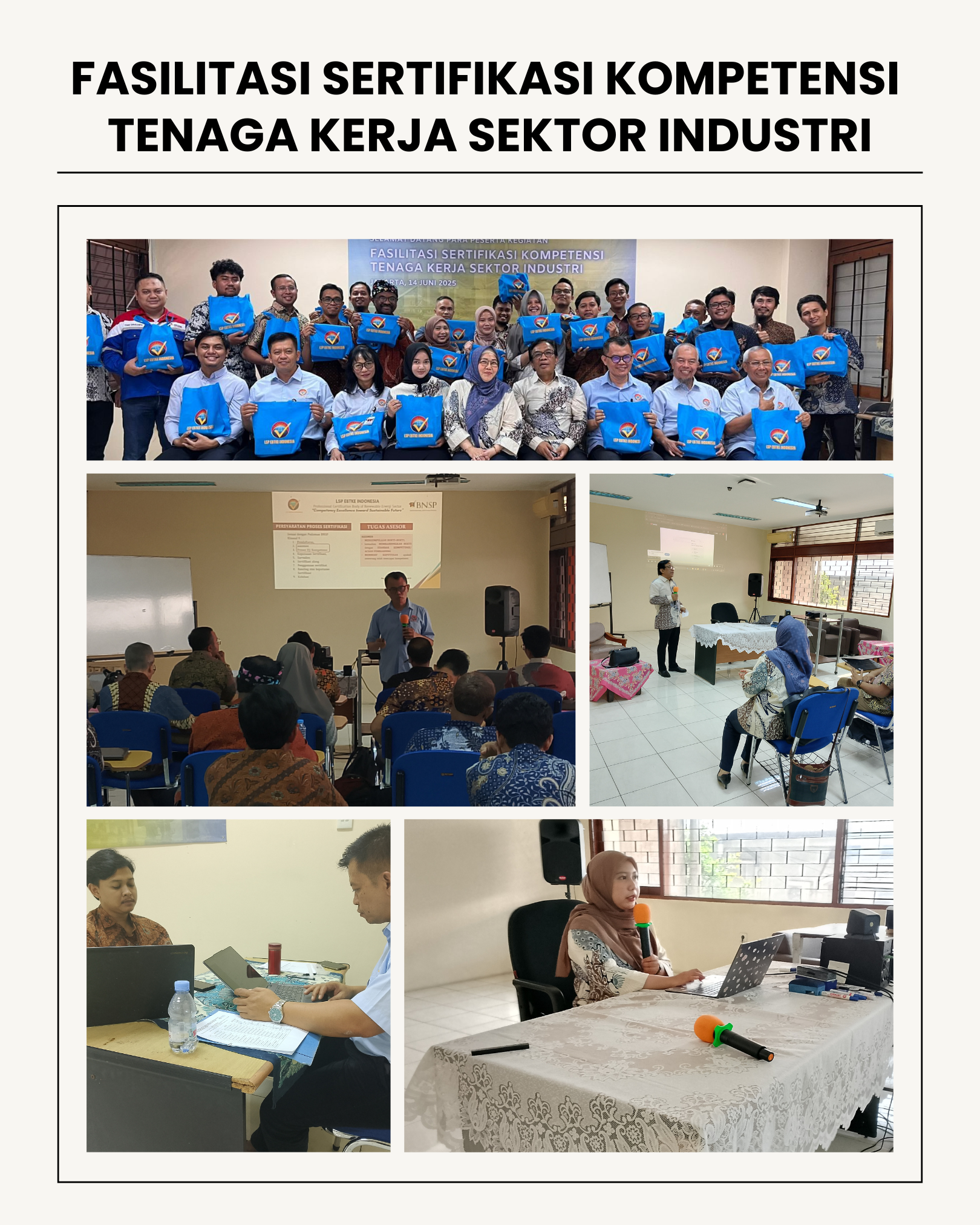 FASILITASI SERTIFIKASI KOMPETENSI TENAGA KERJA SEKTOR INDUSTRI